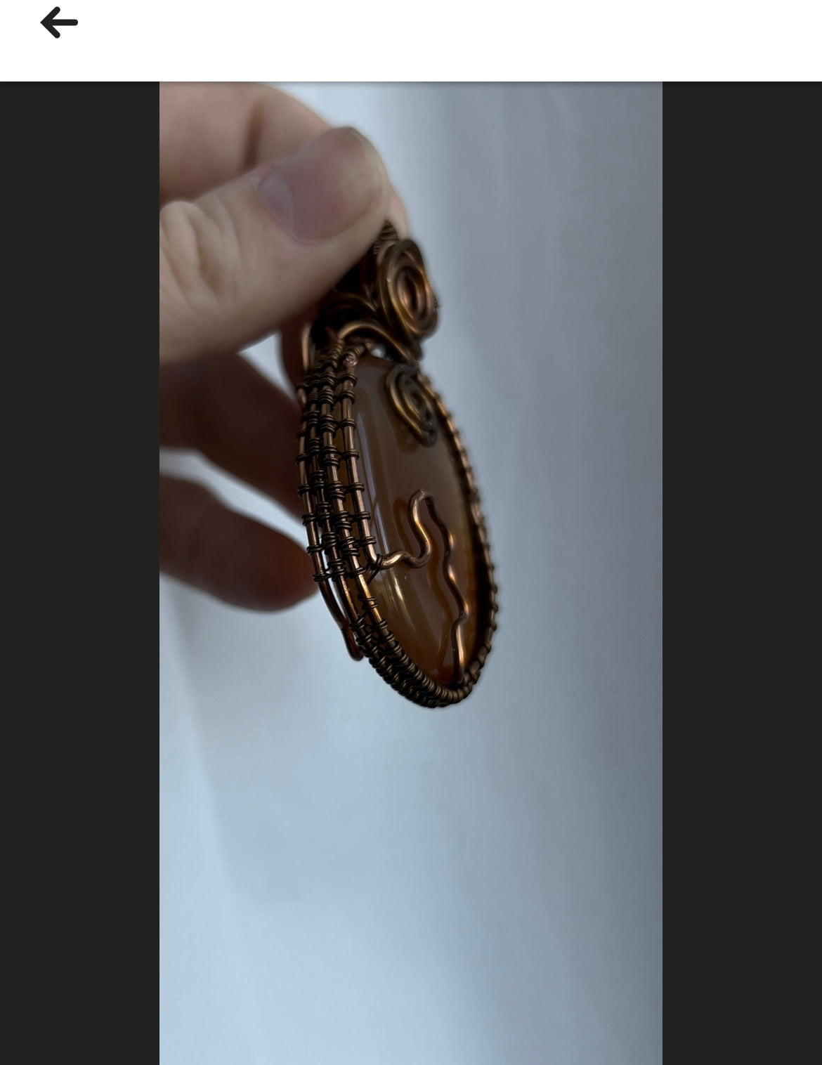Carnelian Antique Bronze Copper Wire Wrapped Sacral Chakra Creativity Healing Pendant