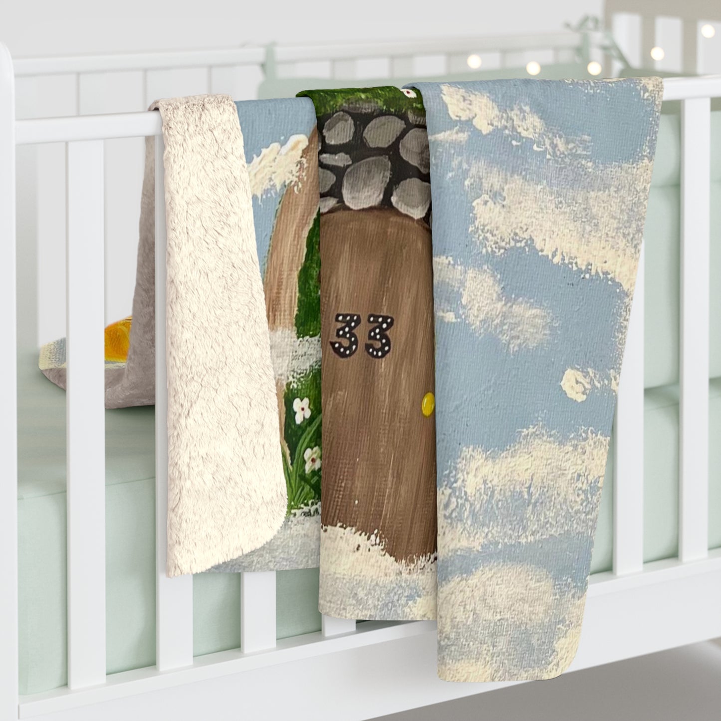 Original Artwork Sherpa Fleece Blanket