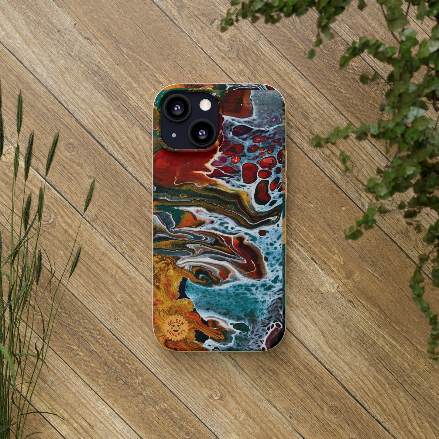 Geode Biodegradable Case Featuring Original Artwork by GoldenSunwave