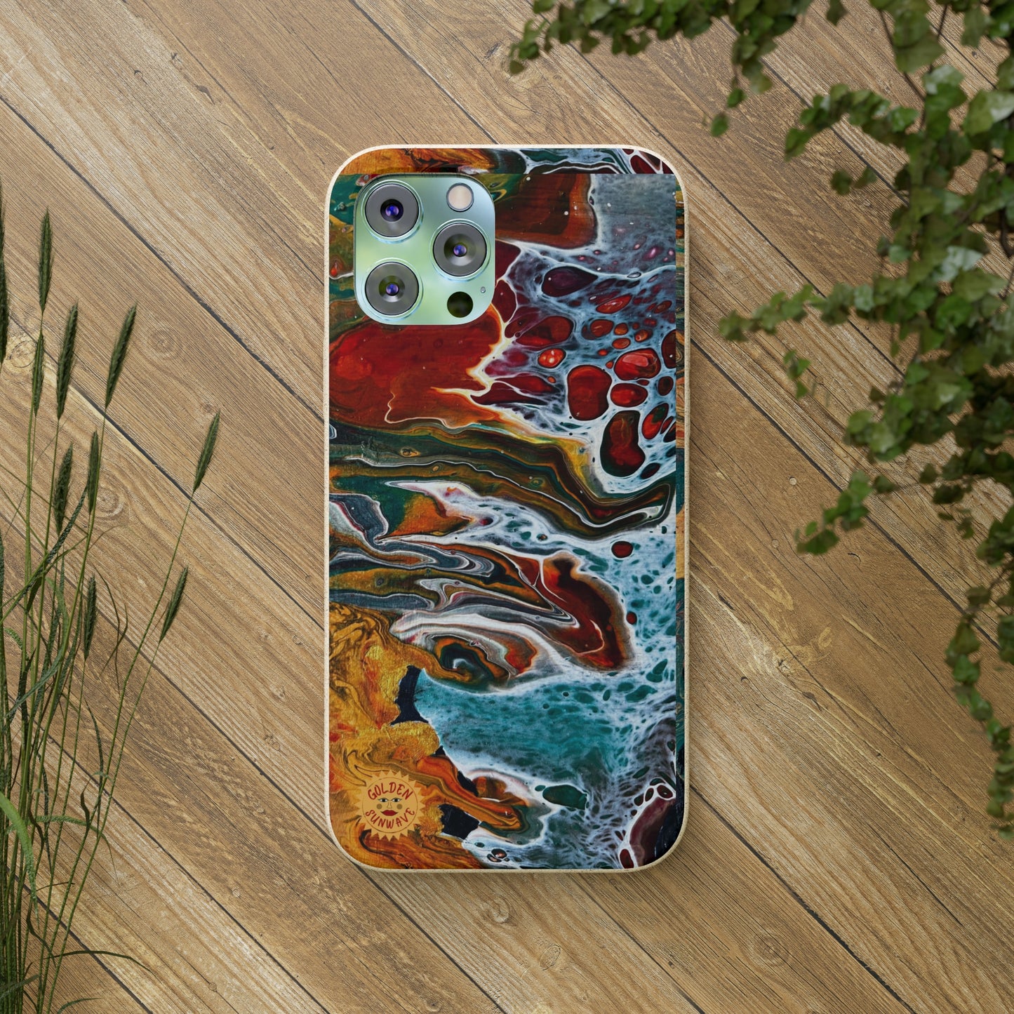 Geode Biodegradable Case Featuring Original Artwork by GoldenSunwave