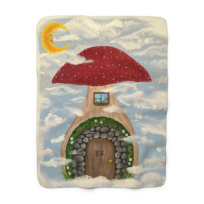 Original Artwork Sherpa Fleece Blanket