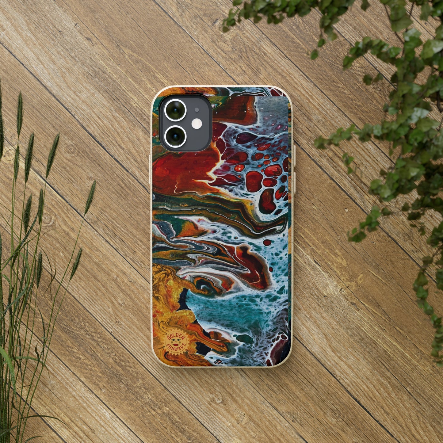 Geode Biodegradable Case Featuring Original Artwork by GoldenSunwave