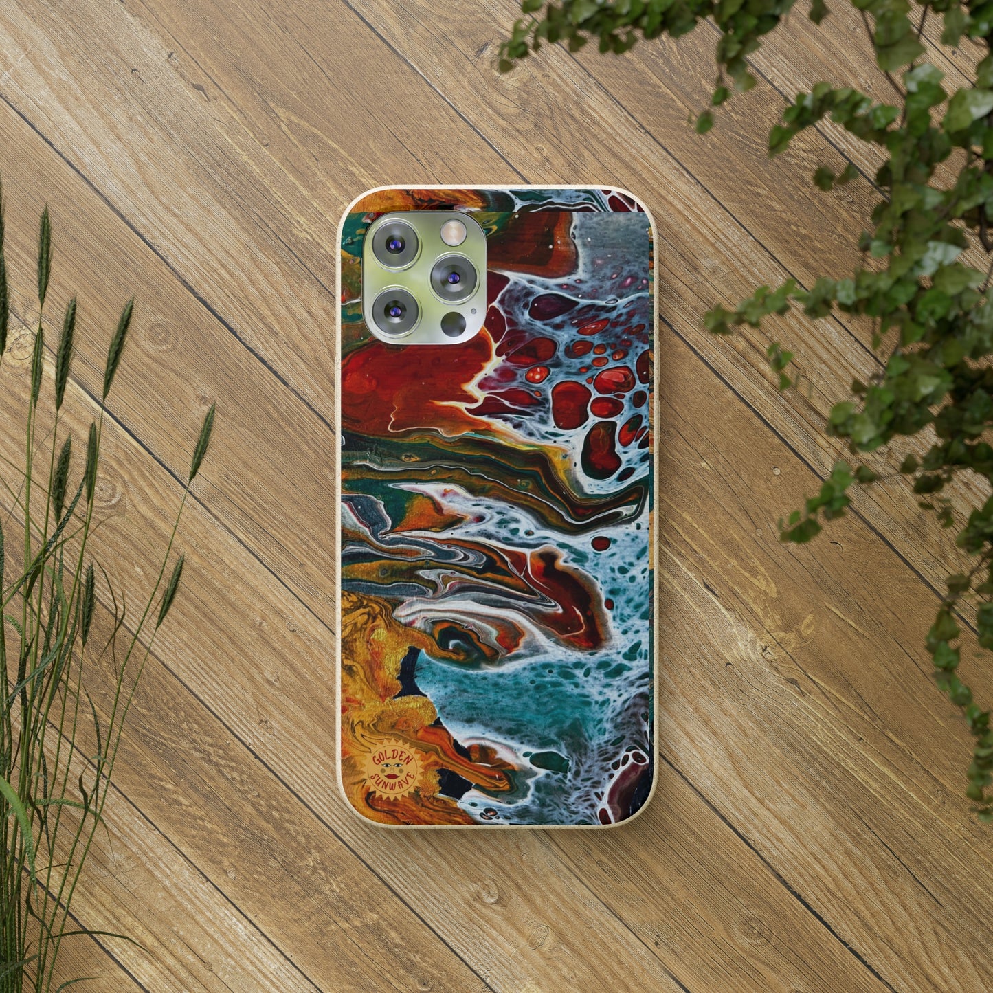 Geode Biodegradable Case Featuring Original Artwork by GoldenSunwave
