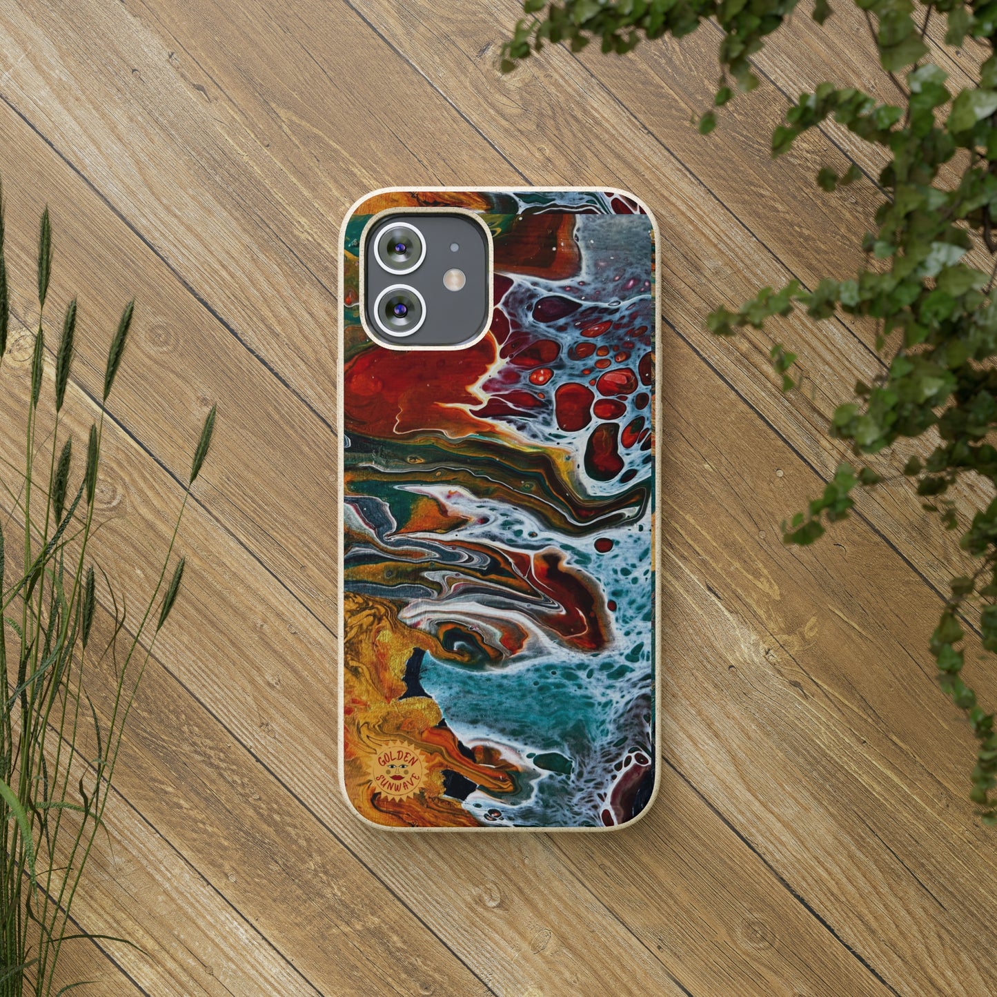Geode Biodegradable Case Featuring Original Artwork by GoldenSunwave