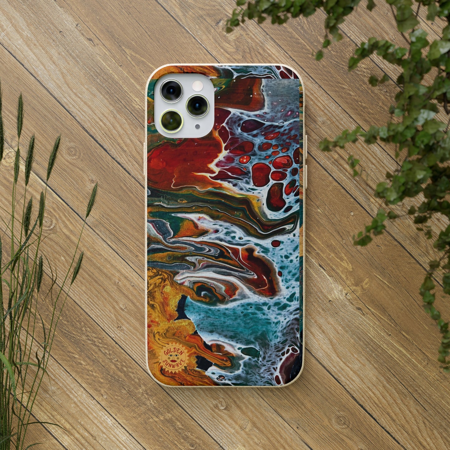 Geode Biodegradable Case Featuring Original Artwork by GoldenSunwave