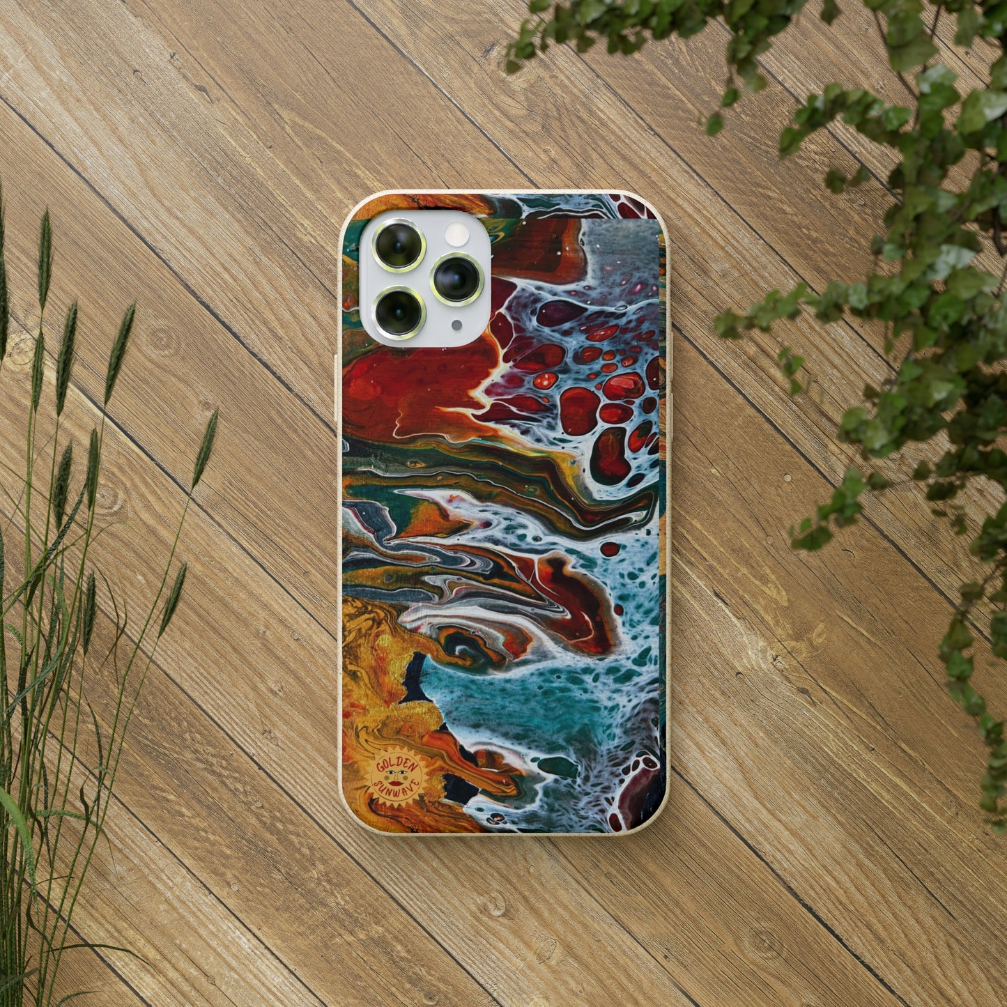 Geode Biodegradable Case Featuring Original Artwork by GoldenSunwave
