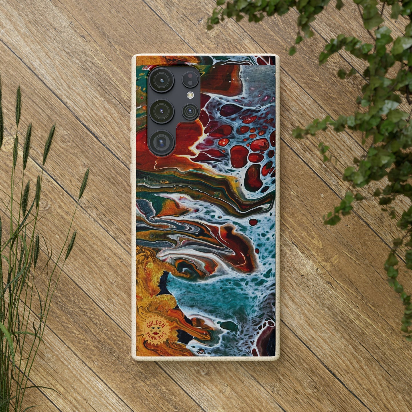Geode Biodegradable Case Featuring Original Artwork by GoldenSunwave