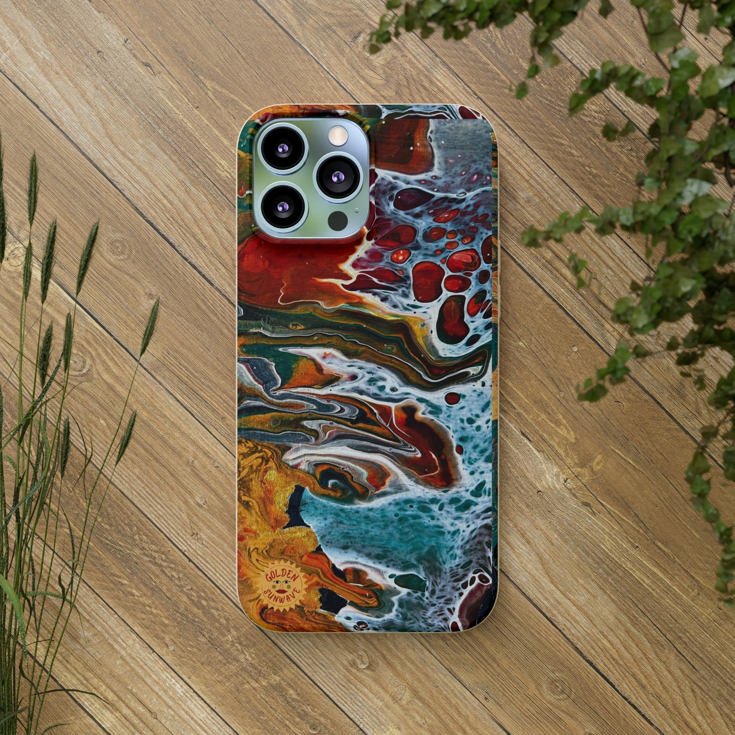 Geode Biodegradable Case Featuring Original Artwork by GoldenSunwave