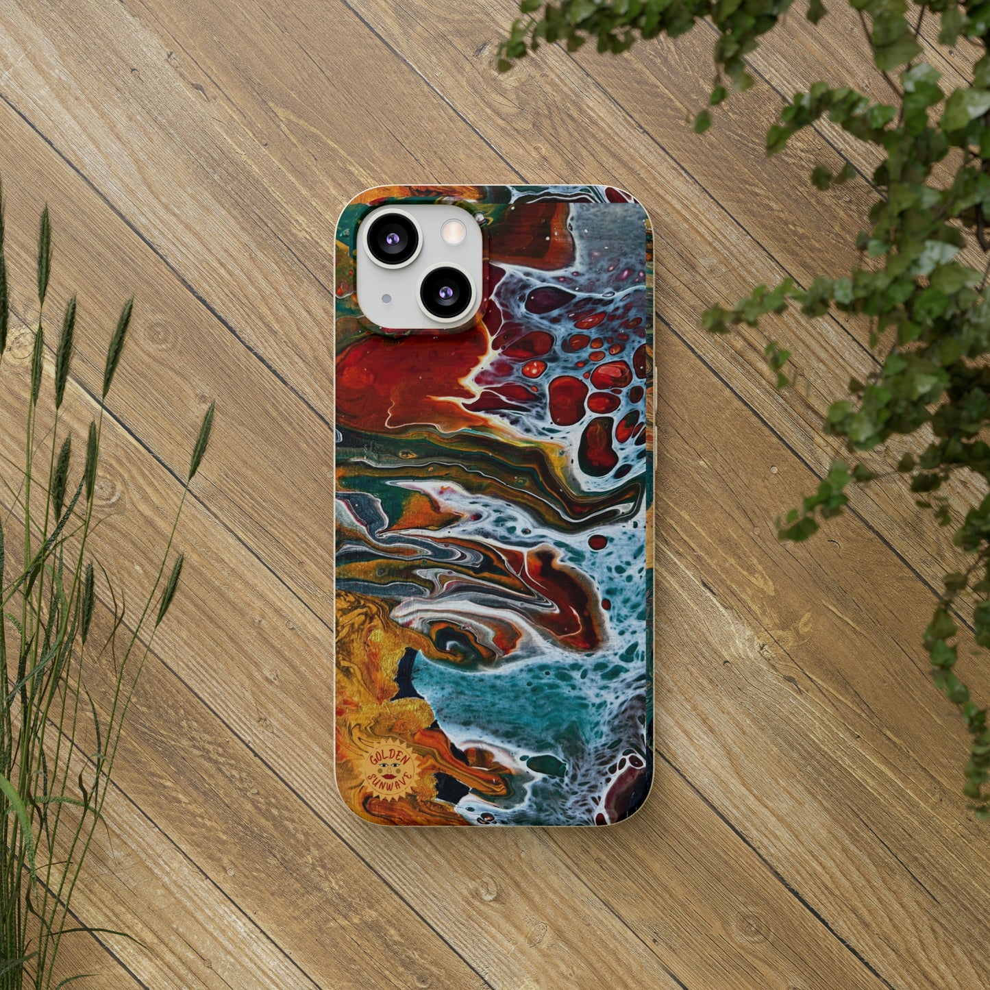 Geode Biodegradable Case Featuring Original Artwork by GoldenSunwave