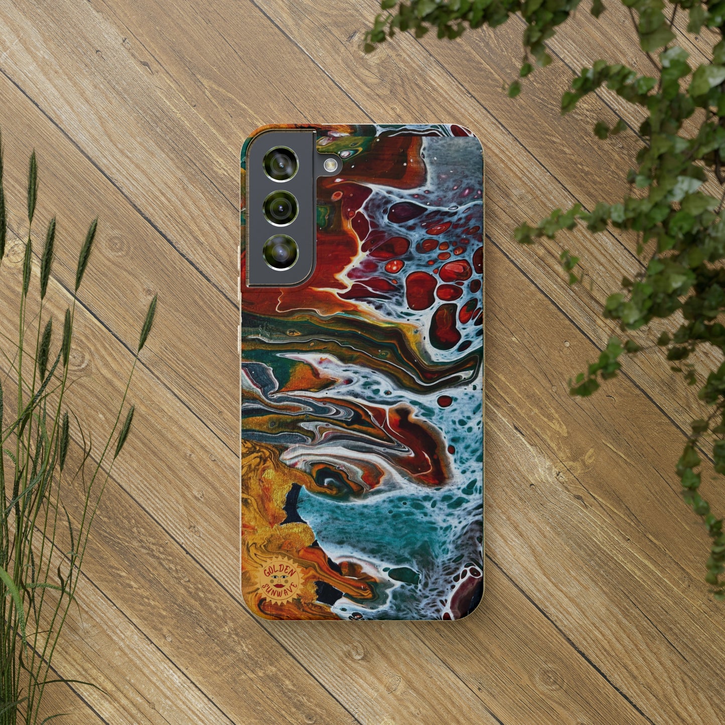 Geode Biodegradable Case Featuring Original Artwork by GoldenSunwave
