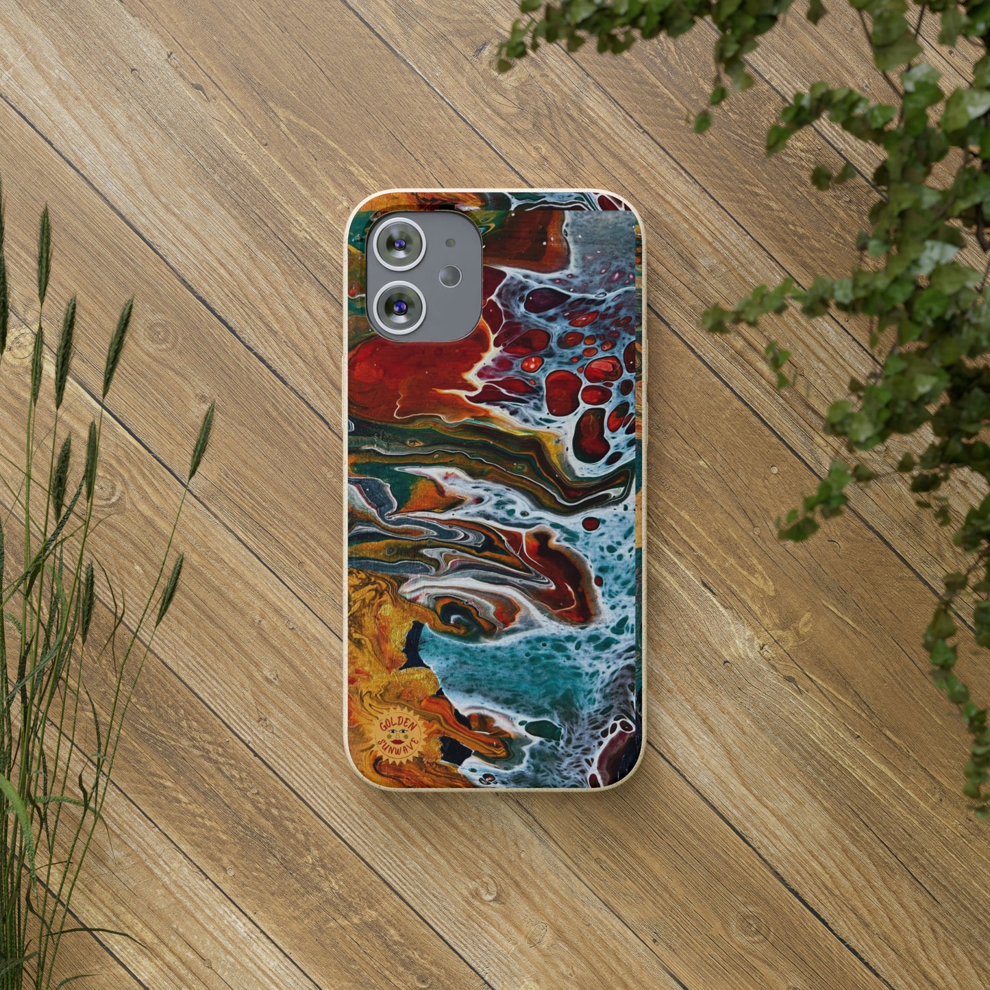 Geode Biodegradable Case Featuring Original Artwork by GoldenSunwave