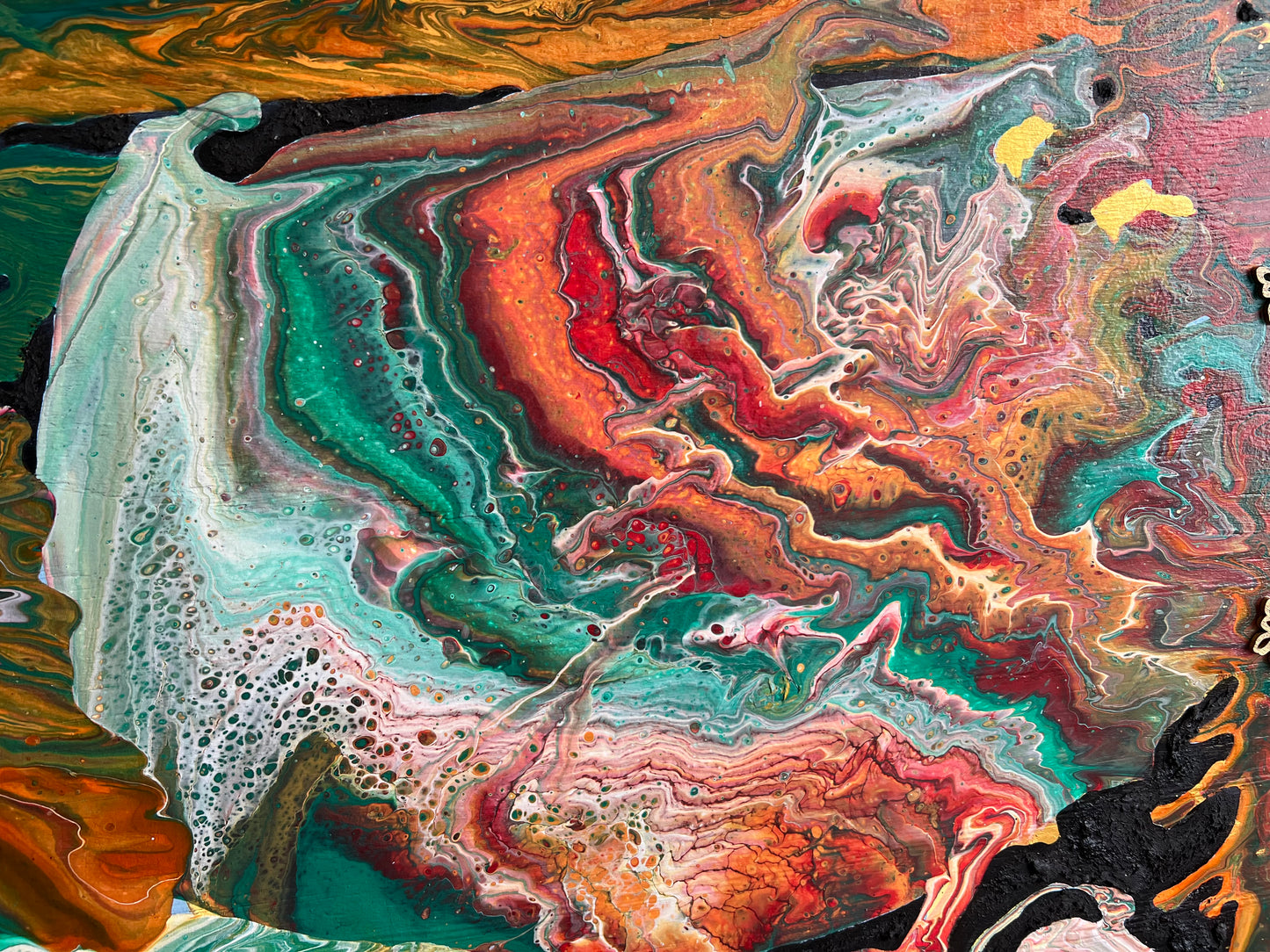 Abstract Butterfly Art On Wood