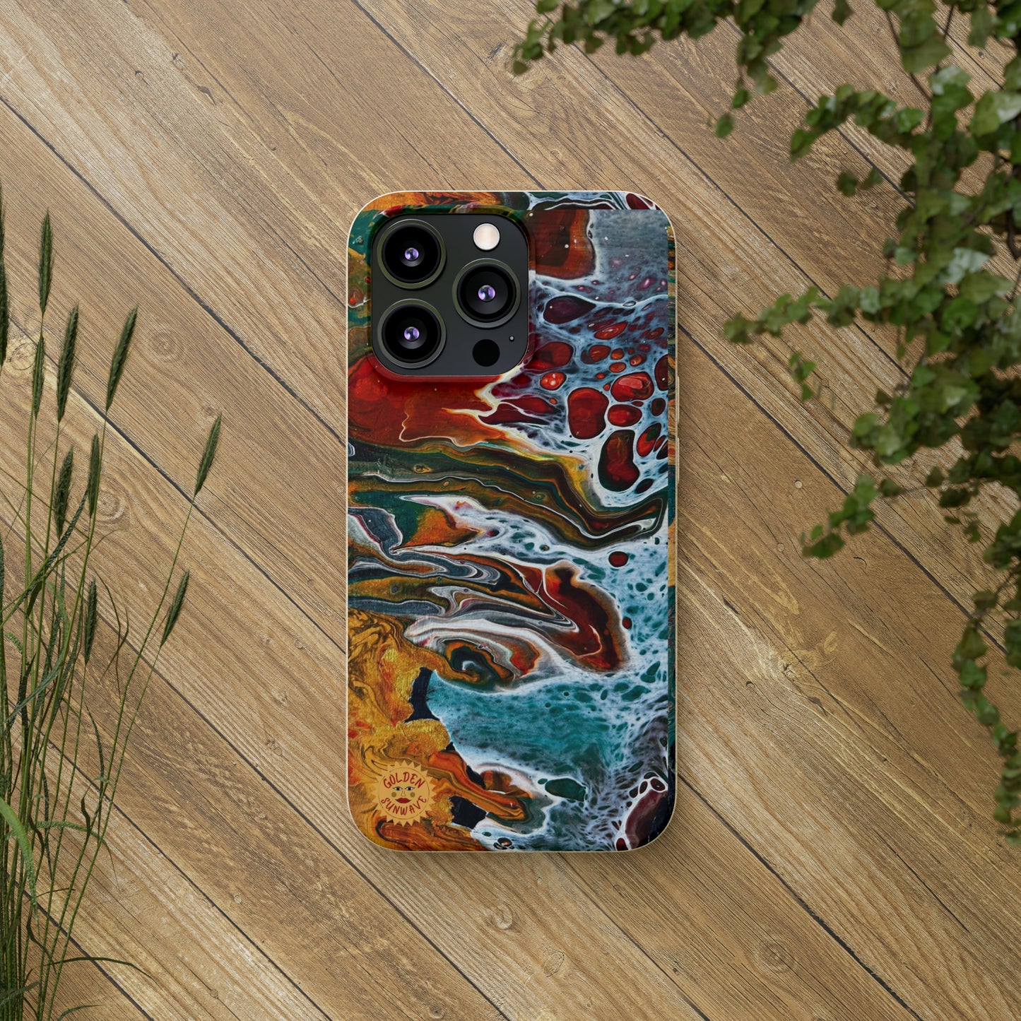 Geode Biodegradable Case Featuring Original Artwork by GoldenSunwave
